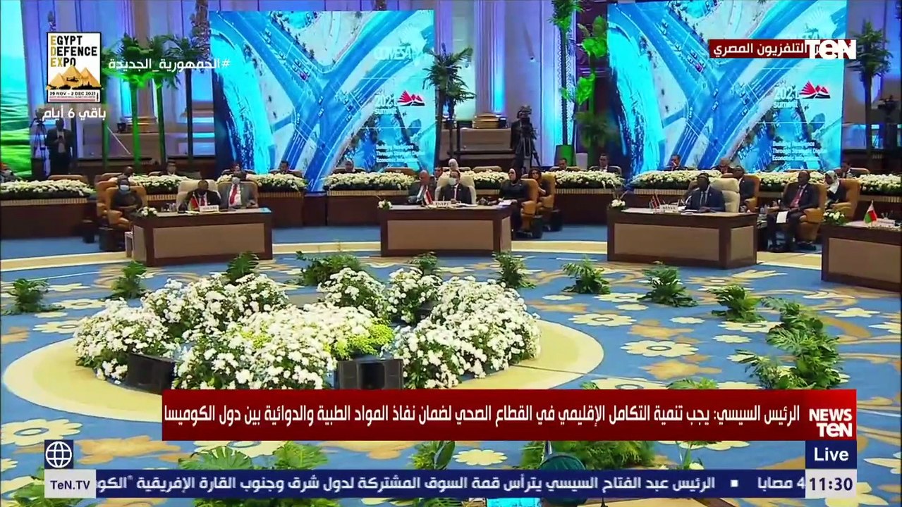 الرئيس السيسي: تولي مصر اهتماما كبيرا لتذليل العقبات التي تواجه مجتمع الأعمال بدول الكوميسا