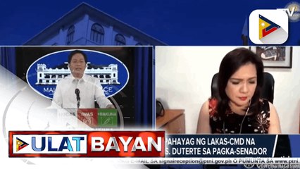 Palasyo, tinanggap ang pahayag ng Lakas-CMD na top choice ng partido si Pres. Duterte sa pagka-senador