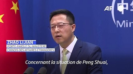 Peng Shuai: la Chine dénonce une affaire "montée en épingle" à des fins "politiques"