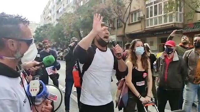 Protestas en Cádiz por los trabajadores del metal
