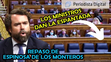 Fastuoso repaso de Espinosa de los Monteros al Gobierno ¡los ministros dan la espantada!