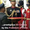 President Of India Presents Vir Chakra To Group Captain Varthaman Abhinandan