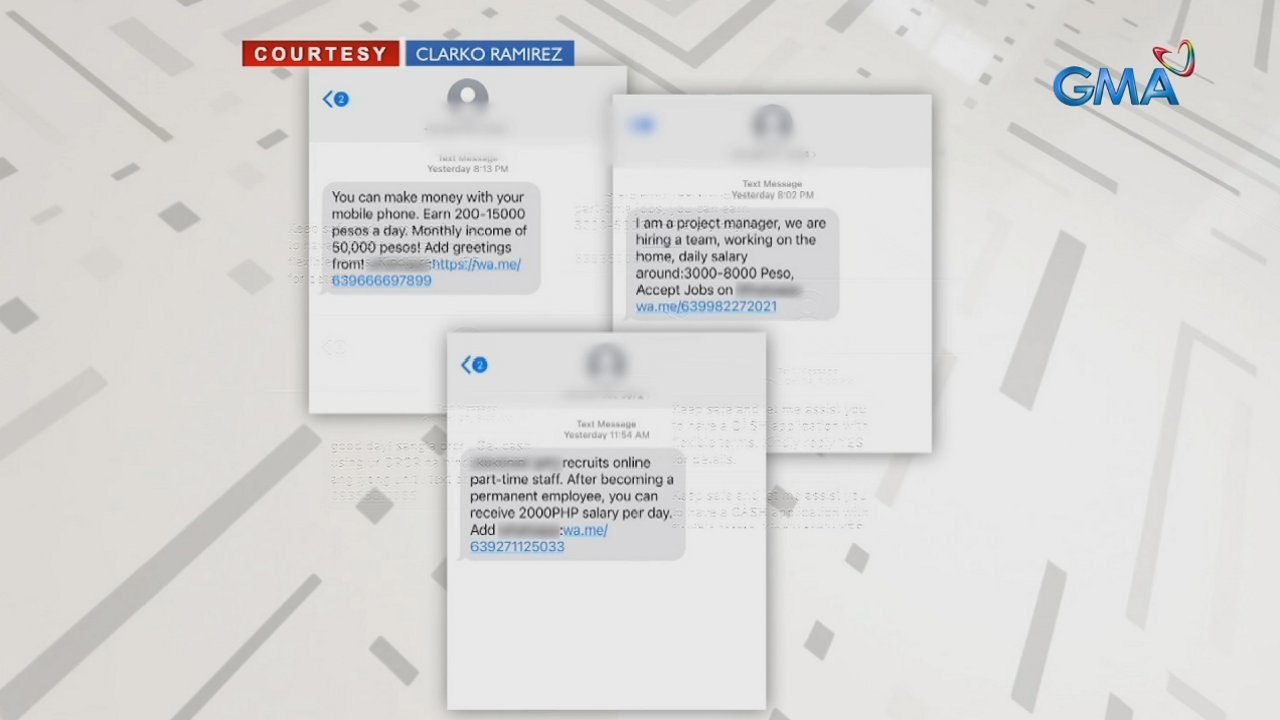 Global crime syndicate, nasa likod umano ng biglang pagdami ng scam text messages base sa inisyal na imbestigasyon ng NPC | 24 Oras