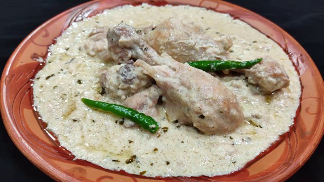 Chicken Shahi White Korma | Chicken White Curry Recipe | Safed Korma | Creamy Chicken White Gravy