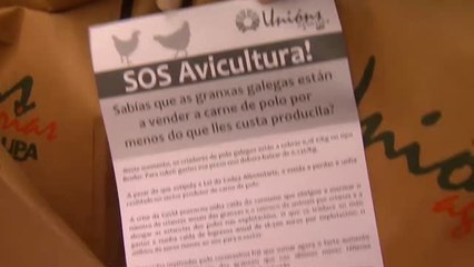 Pollos gratis para protestar por el alza de los costes
