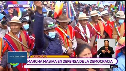 Bolivia: Inician movilizaciones populares en apoyo al gobierno y la democracia