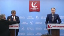 Gelecek Partisi Genel Başkanı Davutoğlu, Yeniden Refah Partisi Genel Başkanı Erbakan'ı ziyaret etti
