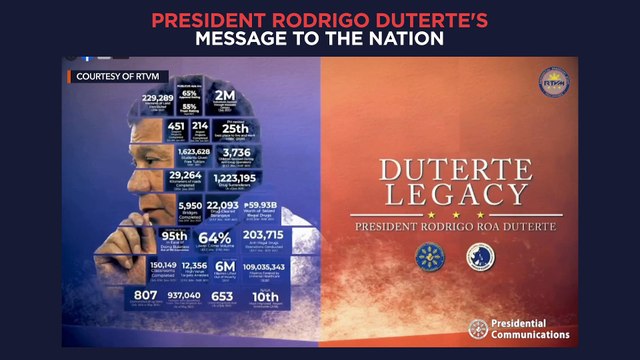 President Duterte's recorded message to the nation | Tuesday, November 23