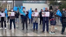 Doğu Türkistan STK Birliği üyeleri, Çinli Hu'nun Interpol seçimlerindeki adaylığını protesto etti