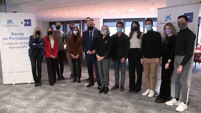 Efe acoge a los becarios de su cantera , auspiciada por Fundación la Caixa