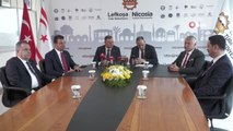 CHP'li belediye başkanları, Lefkoşa Türk Belediyesi Başkanı Harmancı ile bir araya geldi