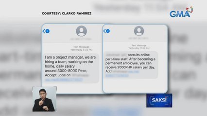Problema sa laganap ngayong spam text messages, pagtutulungang aksyunan ng iba't ibang ahensya ng gobyerno | Saksi