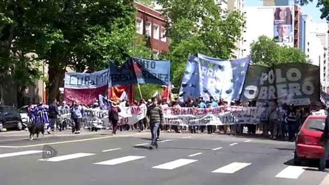 Movilización contra el pago de la deuda externa