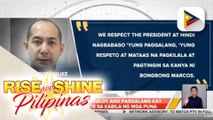 Presidential aspirant Bongbong Marcos, patuloy na ginagalang si Pres. Duterte sa kabila ng mga puna