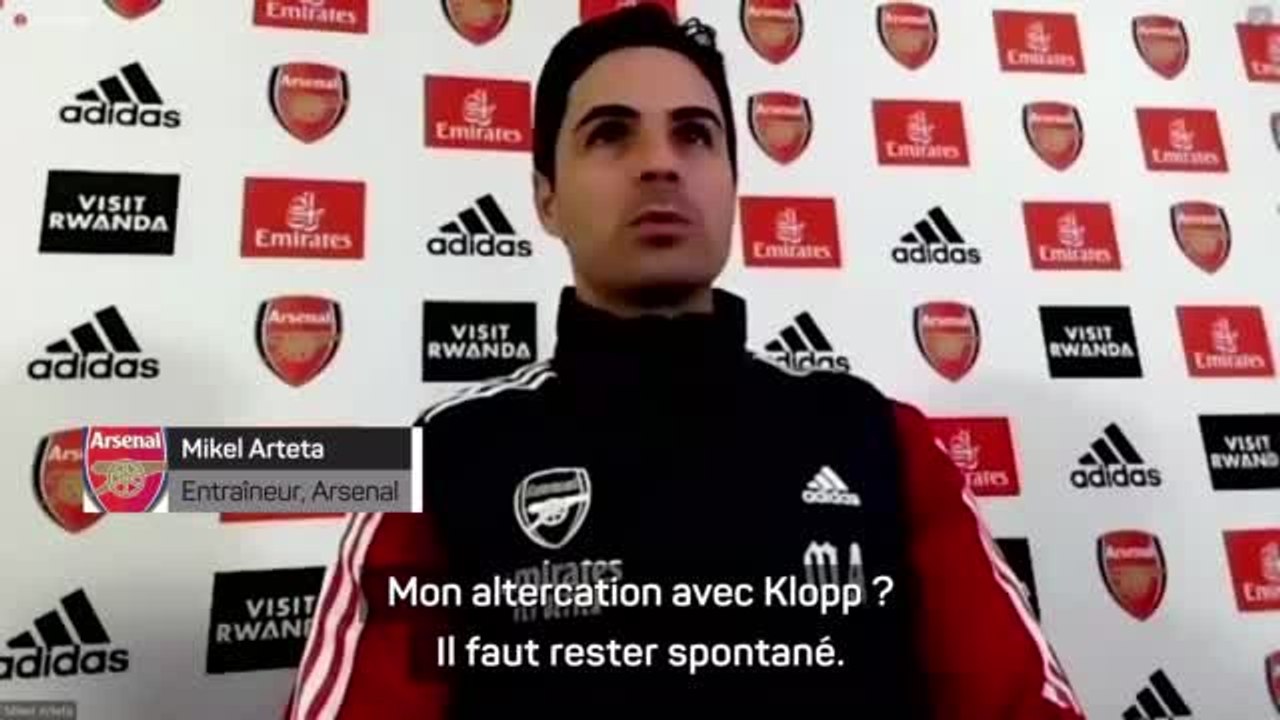 13e j. - Arteta n'en démord pas après son altercation avec Klopp : "Si je dois défendre mes joueurs, je le fais"