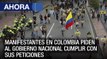 Manifestantes en #Colombia piden al gobierno nacional cumplir con sus peticiones - #25Nov - Ahora