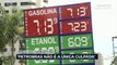 O presidente da Petrobras foi ao Congresso hoje explicar o alto preço dos combustíveis. Depois de seis semanas de reajustes, o valor da gasolina estacionou. O Rio Grande do Sul continua com o valor mais alto, quase 8 reais.