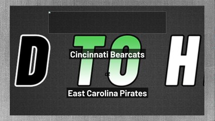 Cincinnati Bearcats at East Carolina Pirates: Spread