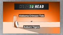 Alabama Crimson Tide at Auburn Tigers: Spread