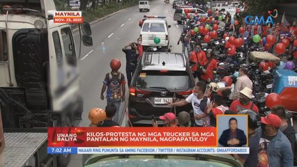 Kilos-protesta ng mga trucker sa mga pantalan ng Maynila, nagpapatuloy | UB