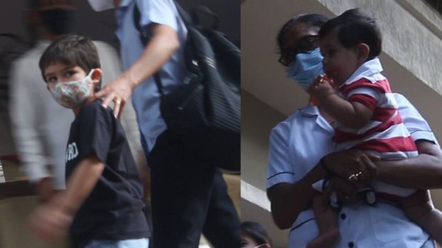 Kareena Kapoor Khanके साथ नहीं दिखे Jehangir Ali Khan और Taimur Ali Khan, Viral Video | FilmiBeat