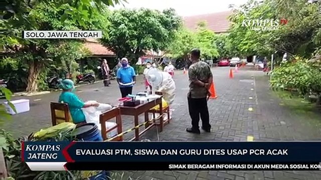 Evaluasi PTM, Siswa dan Guru Dites Usap PCR Acak