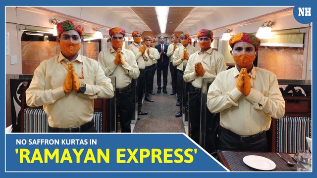 Now no Saffron kurtas only professional attire for service staff in 'Ramayan Express'