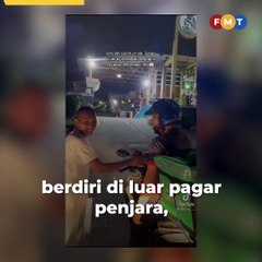 Setahun di balik 'tirai besi', lelaki sebak disambut rakan saat bebas