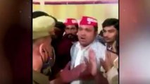Video of SP leader threatening the inspector goes viral