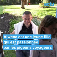 Alwena, 10 ans, jeune championne de colombophilie