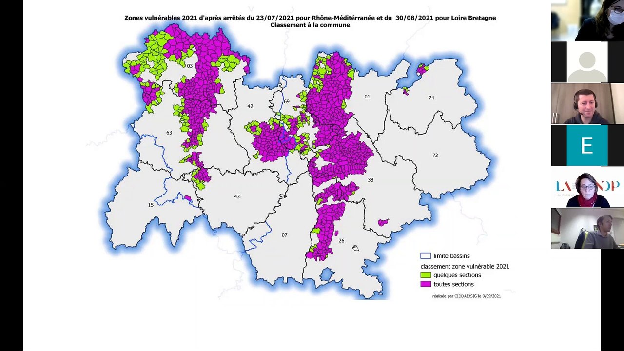 Replay du webinaire pour l'élaboration du programme d'actions régional nitrates d'Auvergne-Rhône-Alpes