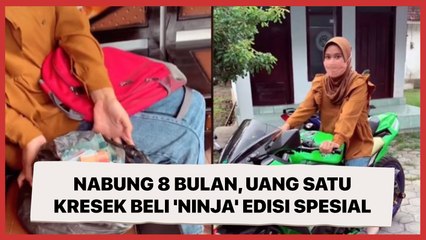 Menabung 8 Bulan, Perempuan Bawa Uang Satu Kresek Beli 'Ninja' Edisi Spesial