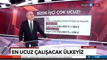 TGRT Haber sunucusu Açıkel :  Asgari Ücret 220 dolar, bizde işçilik çok ucuz çok