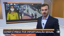 Mais um caso de importunação sexual no Paraná. Um homem foi preso após passar a mão em uma mulher que trabalhava segurando uma faixa de propaganda.