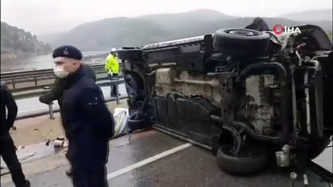 Yağmur nedeniyle kayganlaşan yolda kaza: 1 ölü