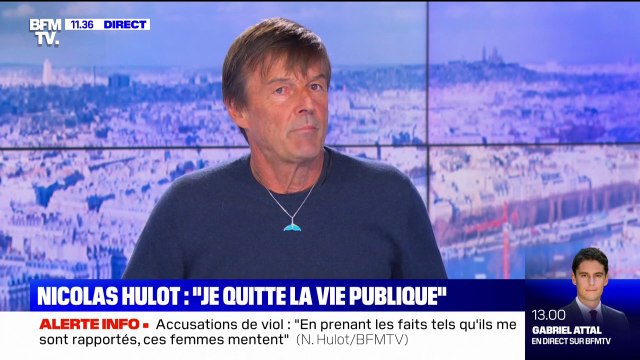 Ça va mal se finir : Nicolas Hulot réagit aux accusations d'agressions sexuelles dont il fait l'objet