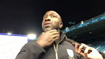 Darren Moore reacts to Sheffield Wednesday's win over MK Dons