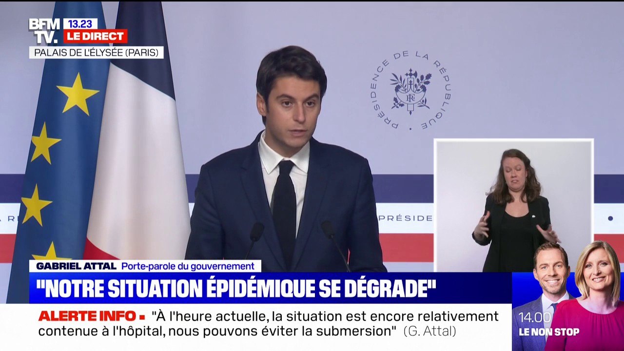 Covid-19: Gabriel Attal évoque "le renforcement du pass sanitaire" et "l'accélération de la campagne de rappel"