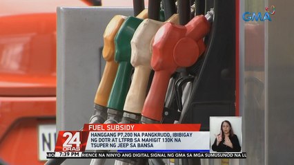 Hanggang P7,200 na pangkrudo, ibibigay ng DOTr at LTFRB sa mahigit 130,000 na tsuper ng jeep sa bansa | 24 Oras