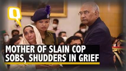 Watch | Mother of Slain J&K Cop Breaks Down While Receiving Son’s Shaurya Chakra