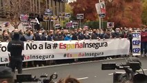 Policías y guardias civiles protestan en toda España contra la reforma de la Ley de Seguridad Ciudadana