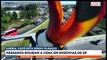 Na Rodovia Anhanguera, em Campinas, interior de SP, tucanos se exibem e ficam curiosos com o movimento da câmera de monitoramento da rodovia.Saiba mais em youtube.com.br/bandjornalismo#BandNews20anos #Rodovia #Pássaros