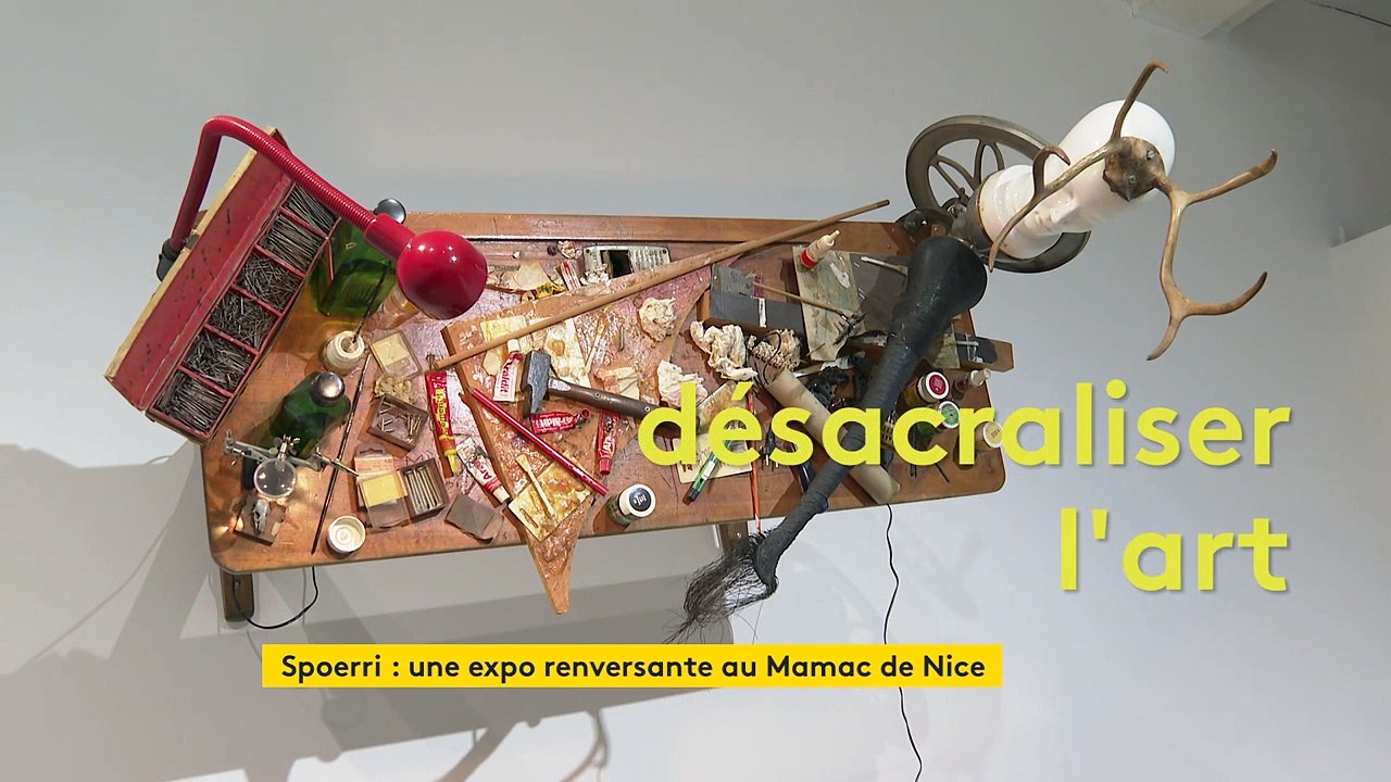 Le plasticien Daniel Spoerri défie les lois de la gravité au Musée d'art contemporain de Nice