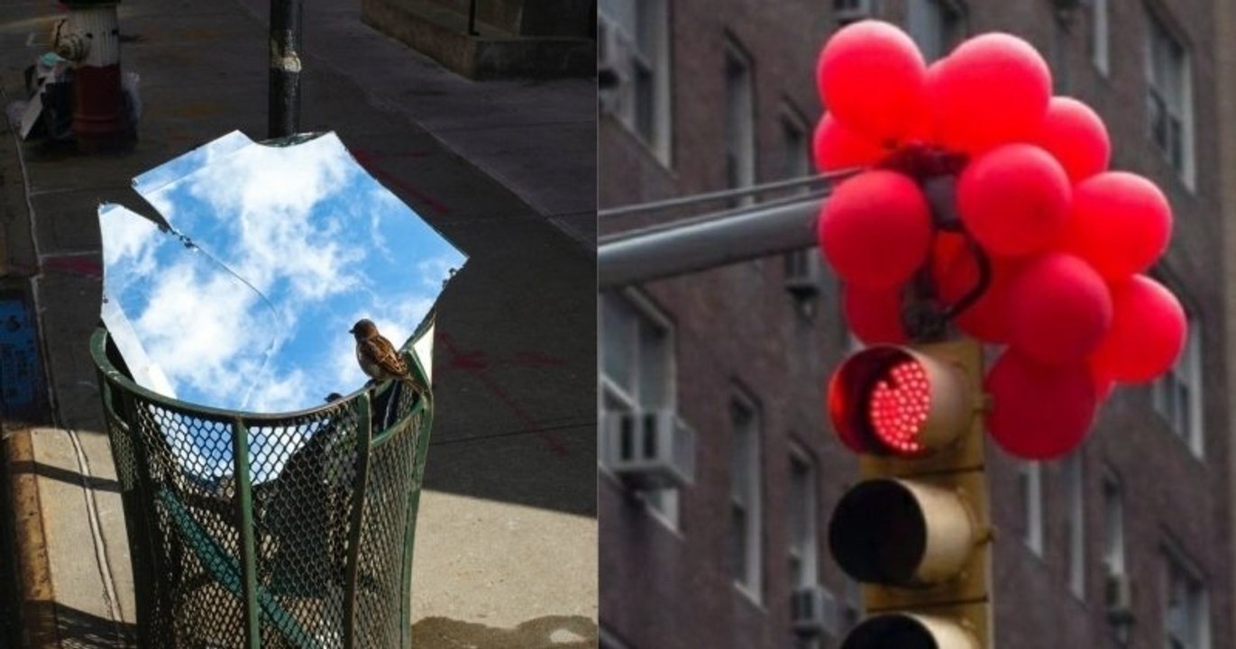 Ce photographe capture des instants magiques créés par des illusions d'optique dans les rues de New York