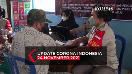 Update Covid-19 Indonesia 24 November 2021: 451 Kasus Baru Terkonfirmasi