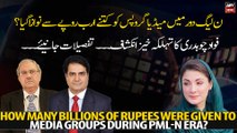 How many billions of rupees were given to media groups during PML-N era?