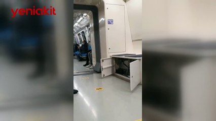 İstanbul metrosu bunu da gördü!