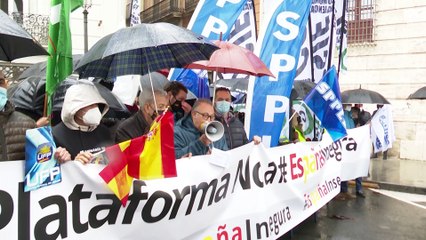 Cuerpos de Seguridad se concentran contra la reforma de la 'Ley Mordaza'