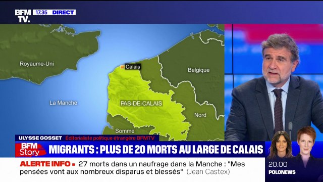Le naufrage d’une embarcation de migrants au large de Calais a fait 27 morts