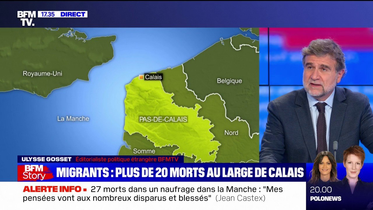 Le naufrage d’une embarcation de migrants au large de Calais a fait 27 morts